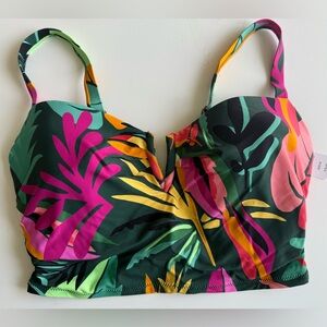 Soma v-wire cropped Bikini Top - Size M